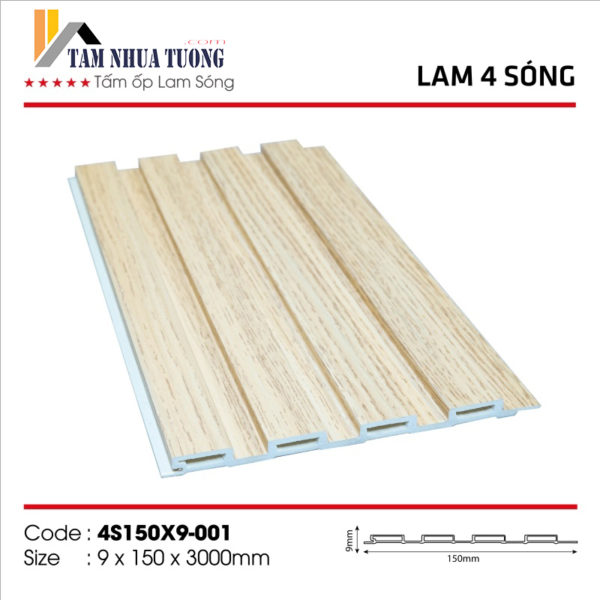 Tấm Ốp Lam 4 Sóng Thấp 14 Tấm ốp lam 4 sóng thấp