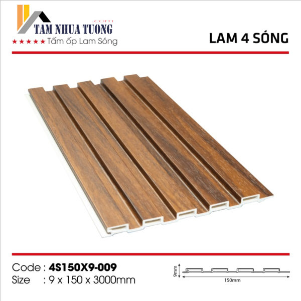 Tấm Ốp Lam 4 Sóng Thấp 12 Tấm ốp lam 4 sóng thấp